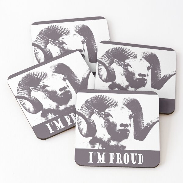 Item preview, The mouflon, animal representative in some cases of the pride of the betrayed man designed and sold by Goliardika-Shop.