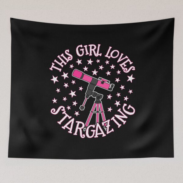 Item preview, This Girl Loves Stargazing, Female Astronomer Space Enthusiast designed and sold by doodlerob.