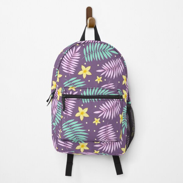 Item preview, Palm Leaves On Purple Background designed and sold by Pink Brush Studio.