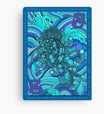 SCI - String Cheese Incident - Psychedelic Jellyfish Jelly Fish Ocean of My Brain To Much Tequila Canvas Print