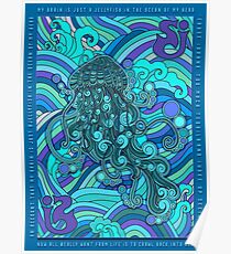 SCI - String Cheese Incident - Psychedelic Jellyfish Jelly Fish Ocean of My Brain To Much Tequila Poster