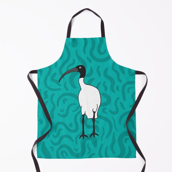 Item preview, Bin Chicken Squiggly Art on Teal designed and sold by Digitaldingo.