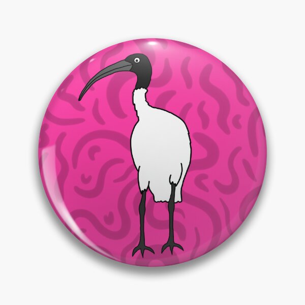 Item preview, Bin Chicken Squiggly Art on Pink designed and sold by Digitaldingo.
