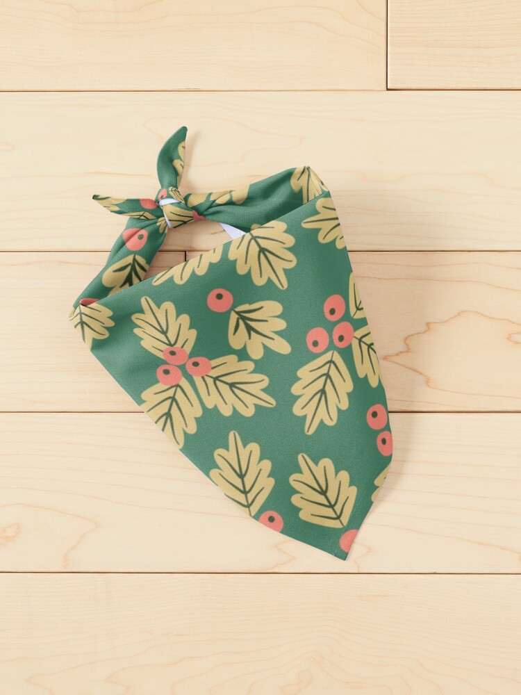 Alternate view of Christmas Holly Berries Pet Bandana