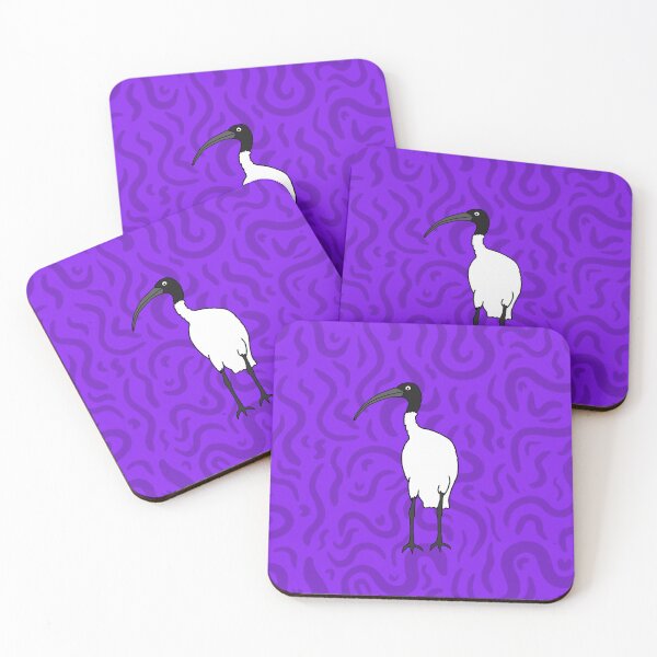 Item preview, Bin Chicken Squiggly Art on Purple designed and sold by Digitaldingo.