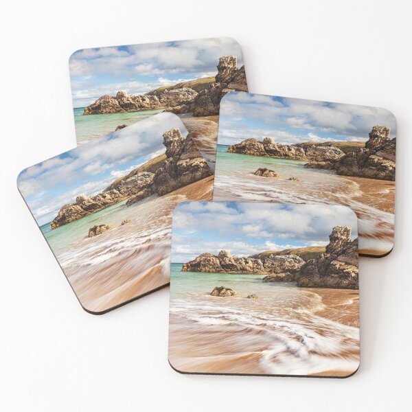 Item preview, Rocks and spilling waves on Sango Sands designed and sold by kennyptim.