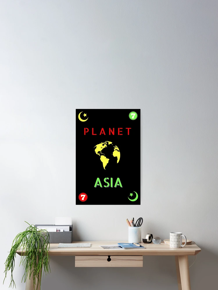 Thumbnail 2 of 3, Poster, PLANET ASIA designed and sold by Rouxman72.
