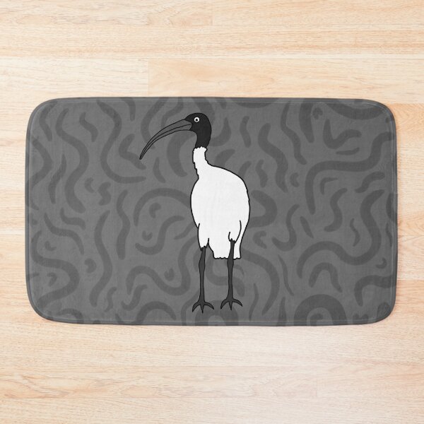 Item preview, Bin Chicken Squiggly Art on Grey designed and sold by Digitaldingo.