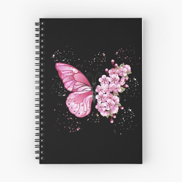 Item preview, Pink Butterfly Flower Pink Sparkles Art - Garden Design designed and sold by CreativNode.