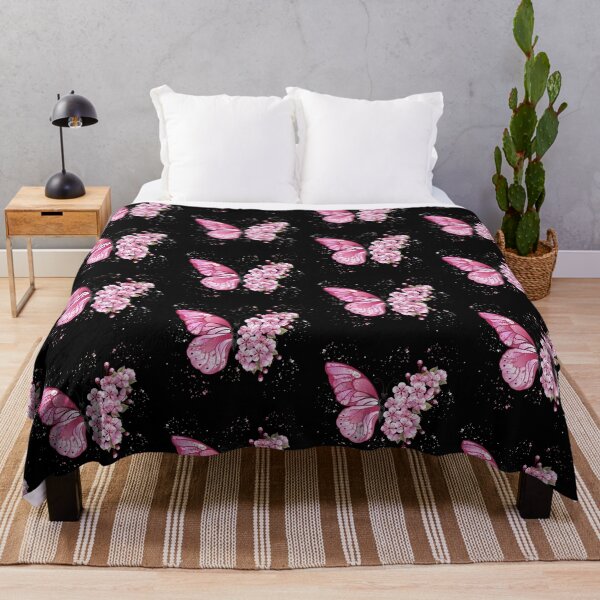 Item preview, Pink Butterfly Flower Pink Sparkles Art - Garden Design designed and sold by CreativNode.