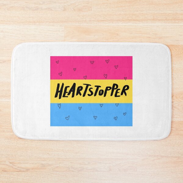 Item preview,  heartstopper logo, pansexual pride flag designed and sold by Diygurugirl.
