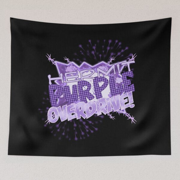Item preview, Purple Hermit Stand (Design #1 - on Black) designed and sold by epinkb.