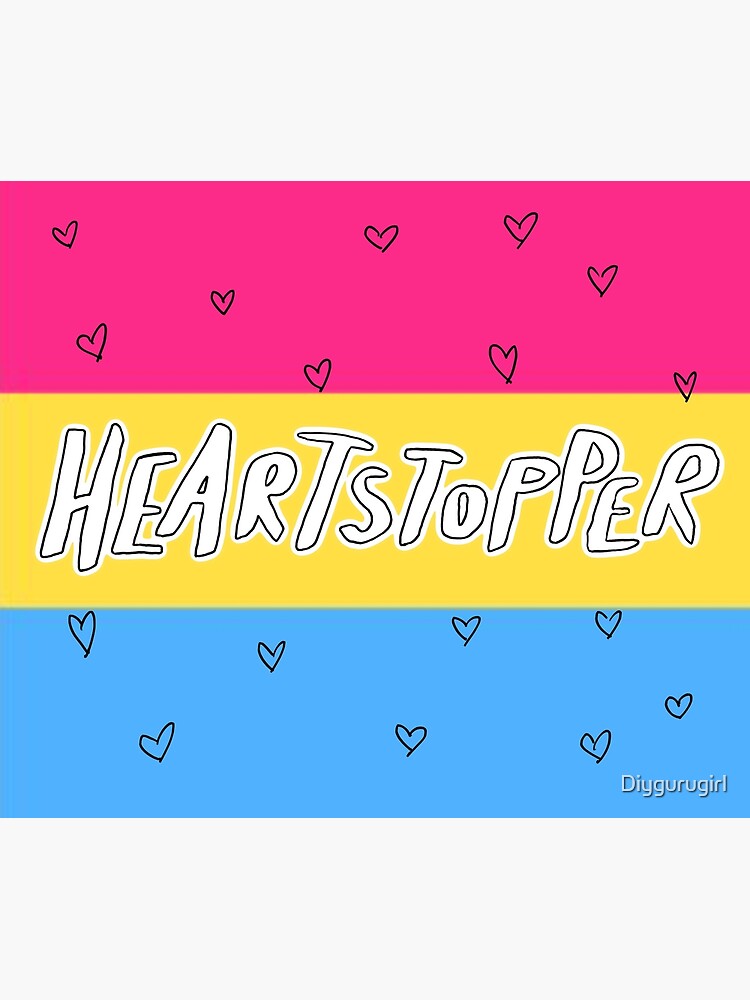 Heartstopper Logo Pansexual Pride Flag Art Print For Sale By