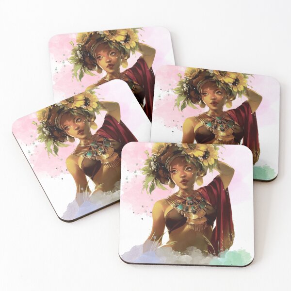Item preview, Flower girl portrait design designed and sold by Thawbiya.