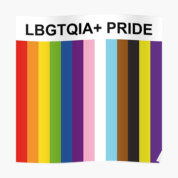 Pride Month Lbgtqia Intersex Inclusive Progress Rainbow Flag Poster For Sale By 7789