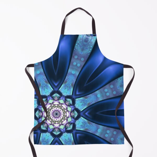 Item preview, Intertwining Mandala in Blue, Turquoise and Purple designed and sold by Kelly Dietrich Mandala & Fractal Art.