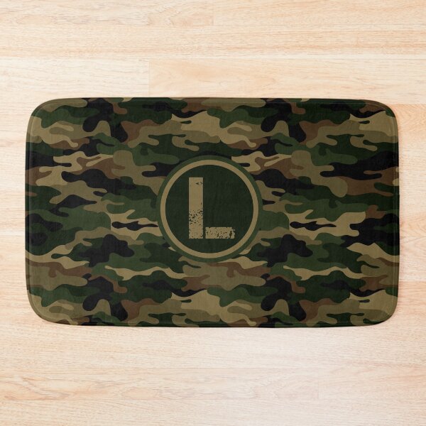 Item preview, Monogram Initial Letter L Military Army Camouflage designed and sold by MintaApparel.