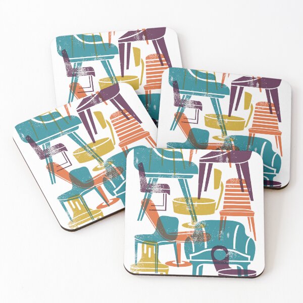 Item preview, Mid-Century Modern Chairs 2 in Overlapping TOGP designed and sold by moosemtndesign.