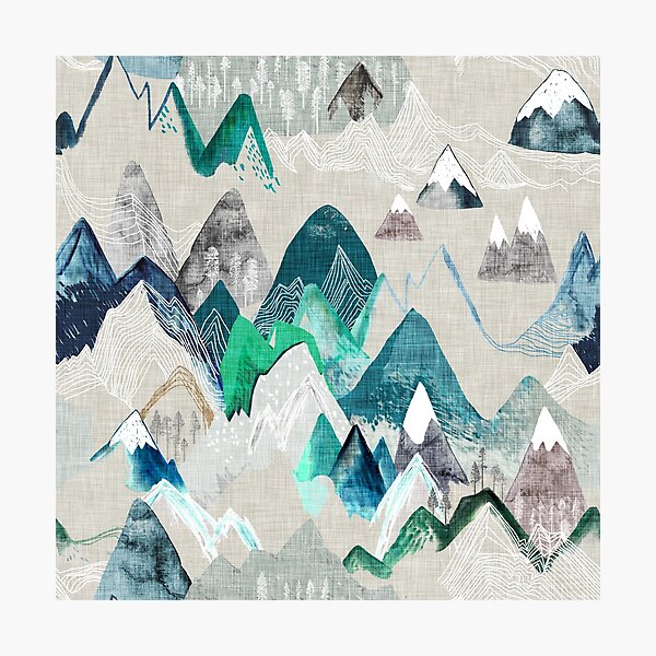 Call of the Mountains (in evergreen) Photographic Print
