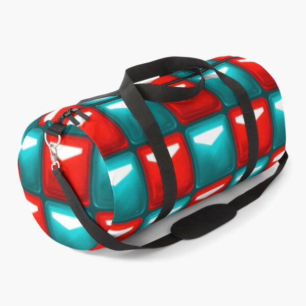 Item preview, Beat Saber Block Pattern 2022 - Crimson Red & Cerulean Blue designed and sold by JessySketches.