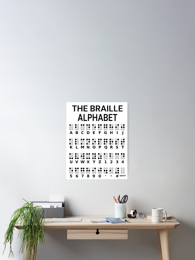 Braille Alphabet Poster For Teachers And Kids Poster