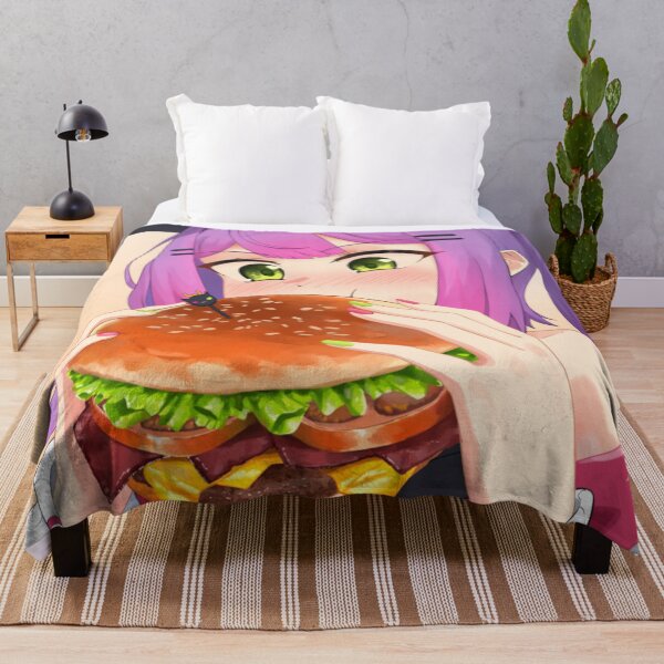 Artikelvorschau, Anime-Mädchen, das einen Burger isst entworfen und verkauft von SgtAwesomeness.