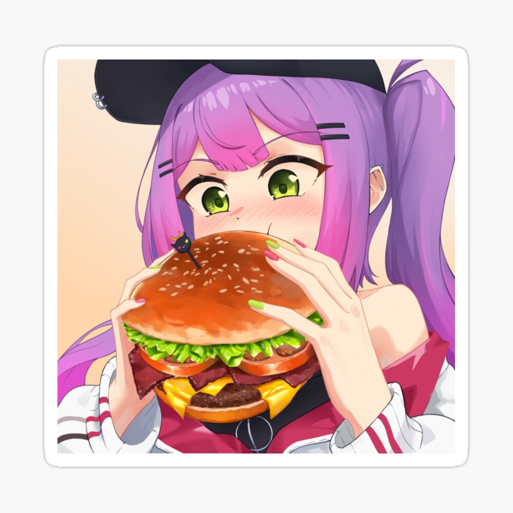 NationStates  The Hungry Schoolgirl of Anime Girl Eating Burger