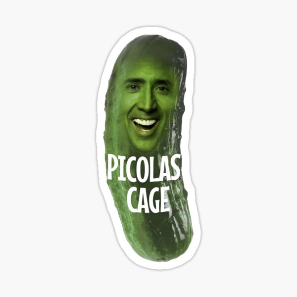 "Picolas Cage" Sticker for Sale by somecutestuff Redbubble