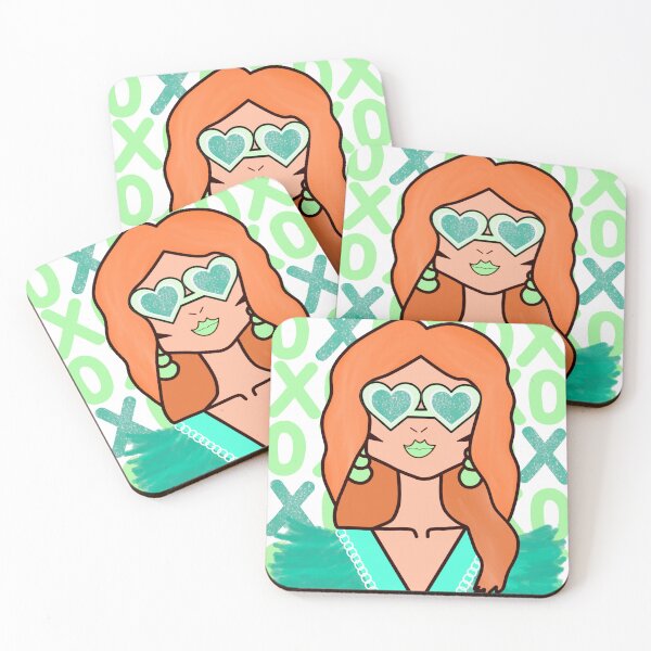 Item preview, Preppy green funky girl  designed and sold by mollsdesignss.