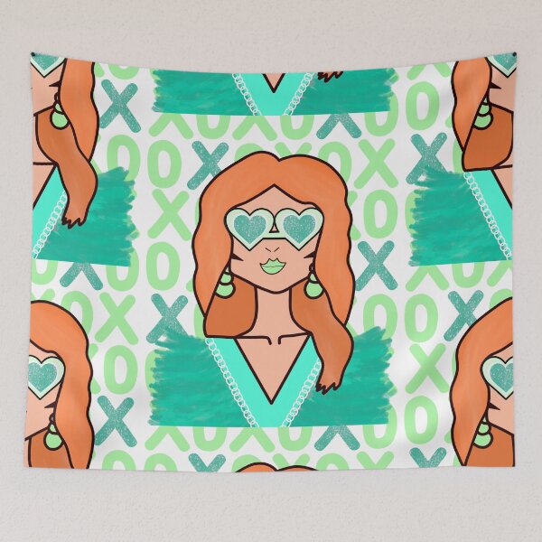 Item preview, Preppy green funky girl  designed and sold by mollsdesignss.
