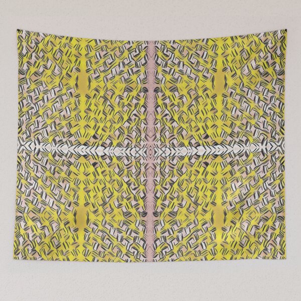 Item preview, Yellow Cross Hatching Seamless Pattern  designed and sold by Designs By YL.
