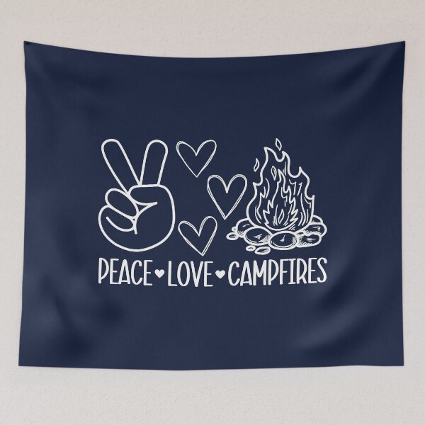 Item preview, Peace Love Campfires designed and sold by ChelleCreate.
