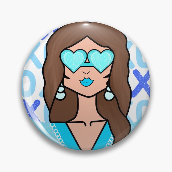 Item preview, Preppy blue funky girl  designed and sold by mollsdesignss.