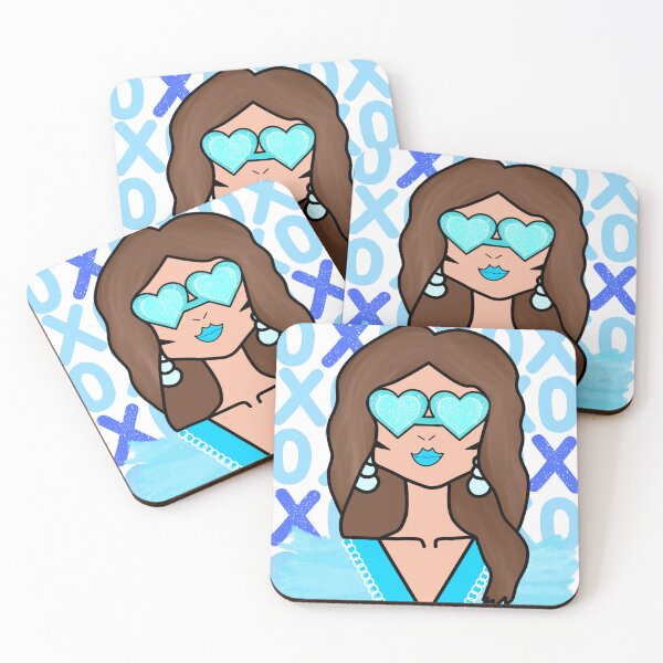 Item preview, Preppy blue funky girl  designed and sold by mollsdesignss.