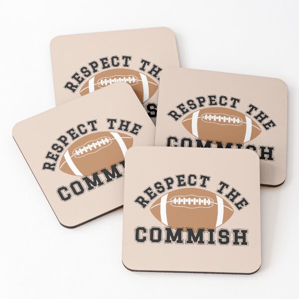 Item preview, Respect the Commish Fantasy Football League Commissioner - White Background designed and sold by AnyKitty.