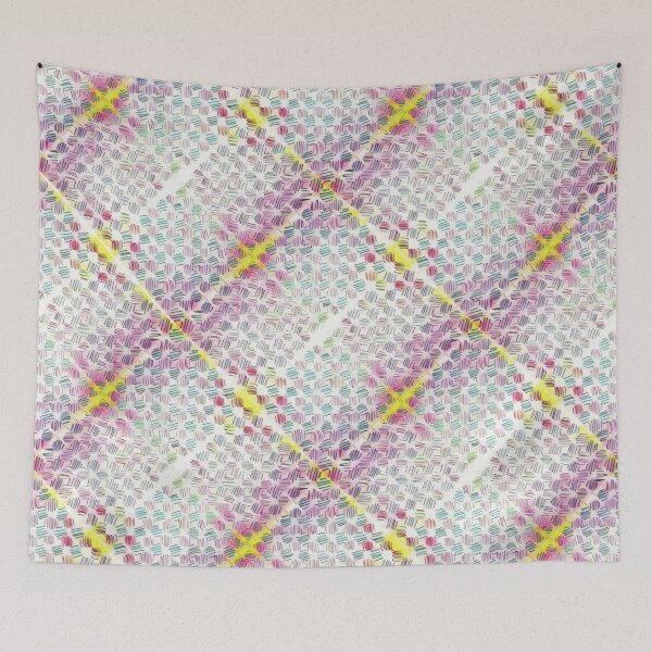 Item preview, Pastel Diamond Cross Hatching Seamless Pattern  designed and sold by Designs By YL.