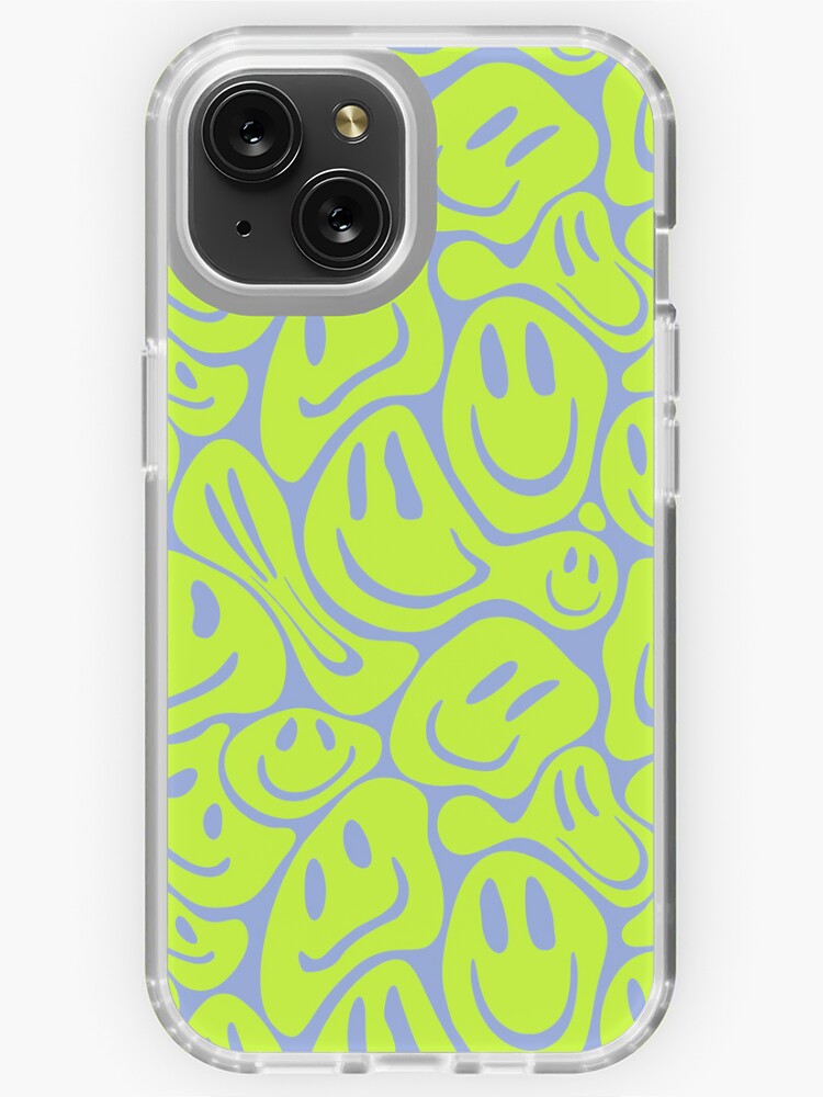 Acid Melting Smiles, Liquid Smiley Faces, Preppy Acid Green Color, Pet  Collars Summer Style  iPhone Case for Sale by PEARROT