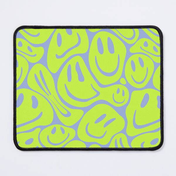 Artikelvorschau, Säureschmelzendes Lächeln | Flüssige Smiley-Gesichter | Preppy Säuregrün Farbe Himmelblau BG | Hundehalsbänder im Sommerstil entworfen und verkauft von PEARROT.