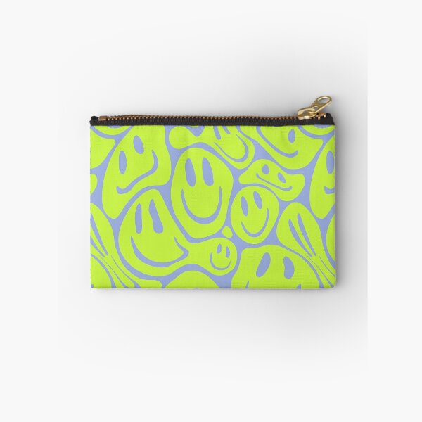 Item preview, Acid Melting Smiles | Liquid Smiley Faces | Preppy Acid Green Color Sky Blue BG | Pet Collars Summer Style  designed and sold by PEARROT.