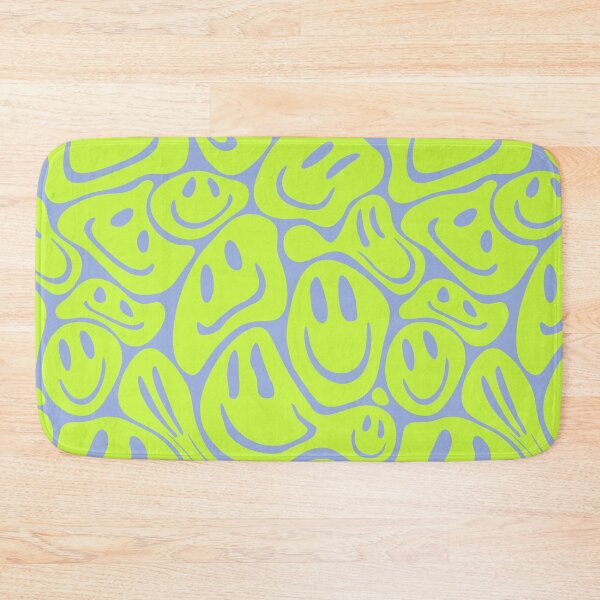 Item preview, Acid Melting Smiles | Liquid Smiley Faces | Preppy Acid Green Color Sky Blue BG | Pet Collars Summer Style  designed and sold by PEARROT.
