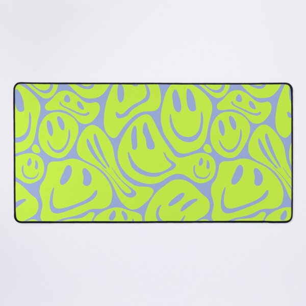 Item preview, Acid Melting Smiles | Liquid Smiley Faces | Preppy Acid Green Color Sky Blue BG | Pet Collars Summer Style  designed and sold by PEARROT.