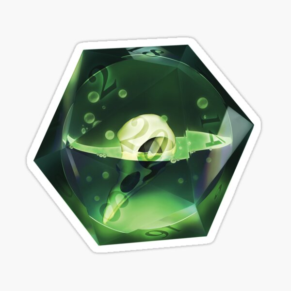 "D&D Poison Dice" Sticker for Sale by Junuendraws Redbubble
