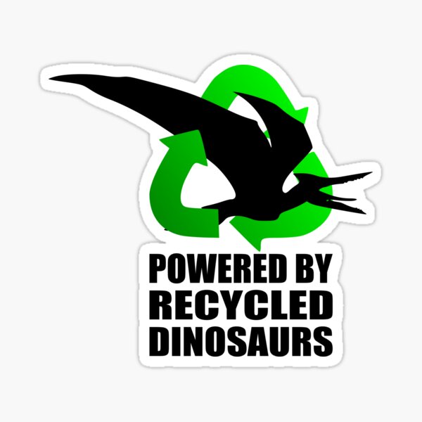 Item preview, Powered by Recycled Dinosaurs - Pterodactyl designed and sold by birdo-art.