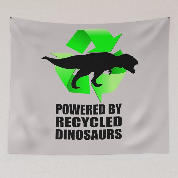 Item preview, Powered by Recycled Dinosaurs - T-Rex designed and sold by birdo-art.