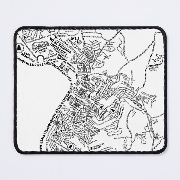 Item preview, Morgantown Map designed and sold by fiberandgloss.