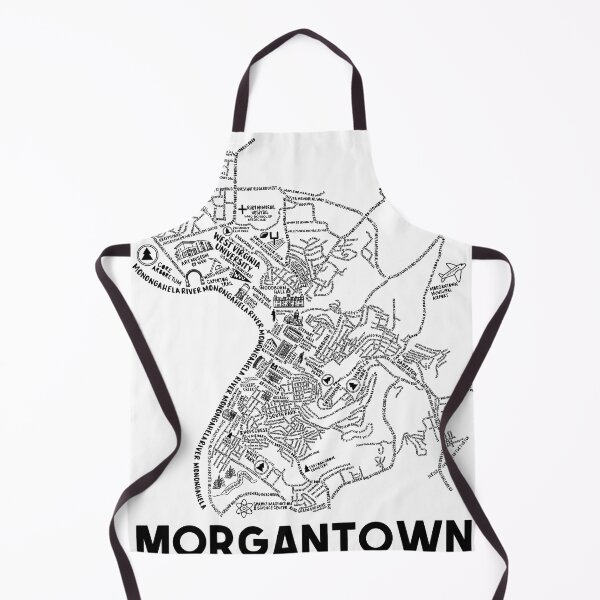 Item preview, Morgantown Map designed and sold by fiberandgloss.