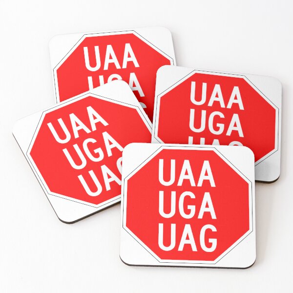 Item preview, Stop codon sign  designed and sold by Fromthelab.