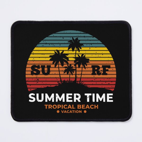 Item preview, Summer Time Tropical Beach Surf Retro Vintage Style Design For Summer Season And Sea Lovers designed and sold by ROMNDO.