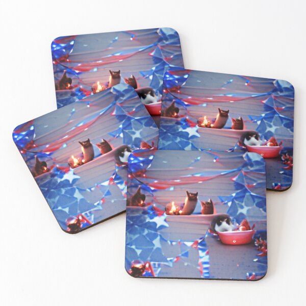 Item preview, Abstract cats celebrating designed and sold by tabykid.