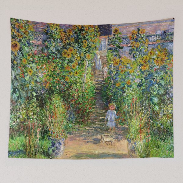 Item preview, Claude Monet - Monet's ,Sunflowers Garden In Monet's Garden At Giverny by Claude Monet designed and sold by TeeARTHY.